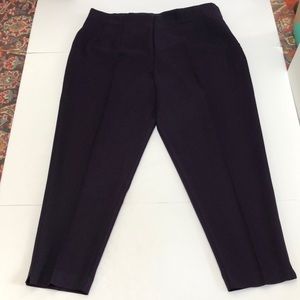Avenue size 22 plum eggplant purple, crepe pants, taper leg, nonwrinkle, EUC